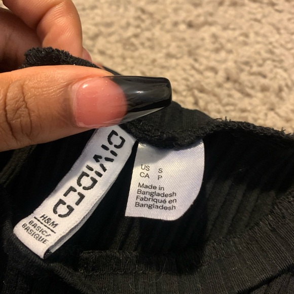 H&M Black Bodycon Mini Dress - Picture 2 of 2